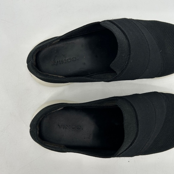 VINCE Women's Black White Aston Slip On Mesh Knit Lightweight Sneaker Shoes 8 - Picture 6 of 9